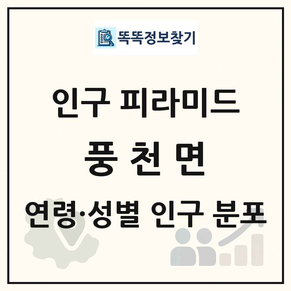 풍천면 인구 피라미드 링크 그림